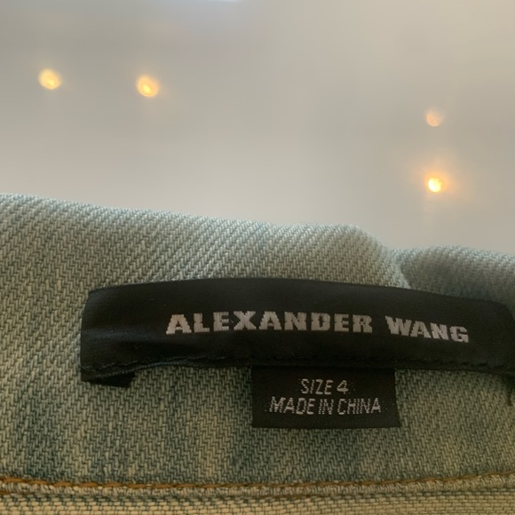 Alexander Wang Jean jacket with genuine leather sleeves - Picture 4 of 5